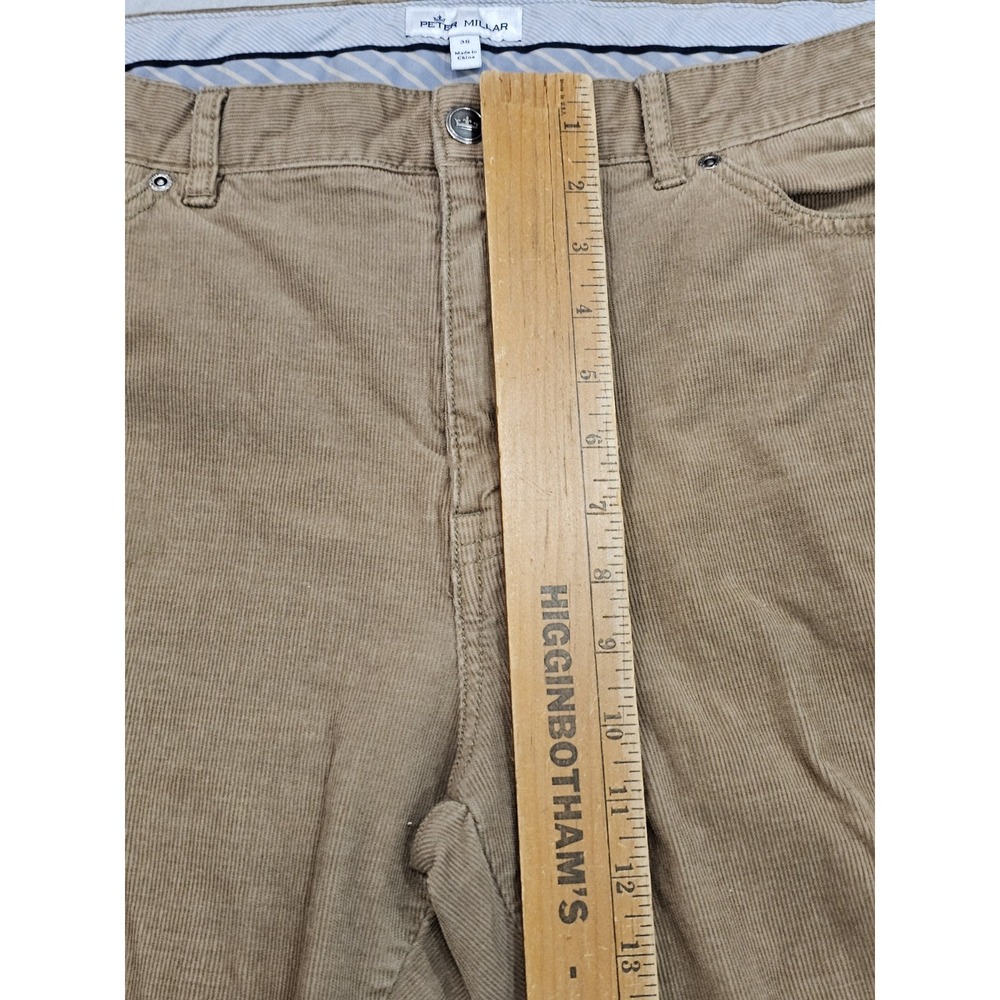 Peter Millar Corduroy Pants Camel Khaki Tan Dress Golf Chino Mens Sz 38 X 31 - Picture 7 of 14